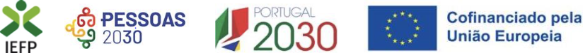IEFP · Pessoas 2030 · Portugal 2030 · Cofinanciado pela União Europeia